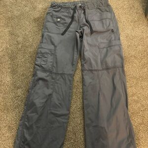 Dickies Gray Cargo Pants. No size but they are definitely a size s/m